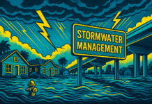 Stormwater Scandal in Sarasota County: Years of Neglect, a Resignation, and a Reckoning Illustration of stormwater management with flooding.
