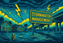 Stormwater Scandal in Sarasota County: Years of Neglect, a Resignation, and a Reckoning Illustration of stormwater management with flooding.